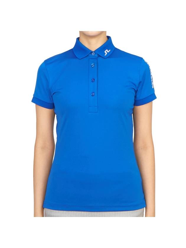 Tour Tech Short Sleeve Polo Shirt Blue - J.LINDEBERG - BALAAN 2