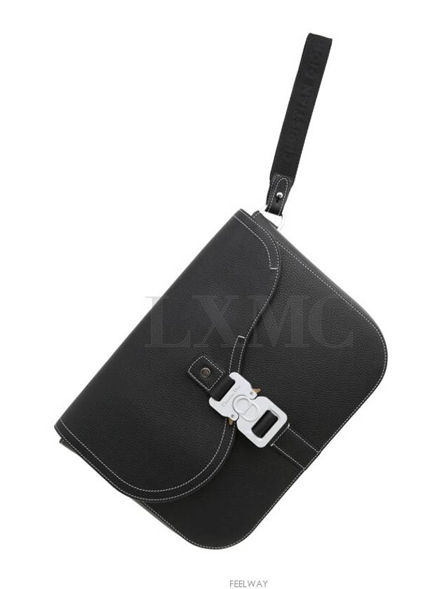 SADDLE A5 Pouch Clutch Black Warranty Poche - DIOR - BALAAN 10