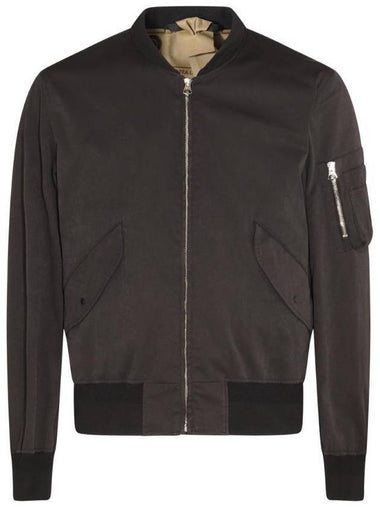 Men's Flight Bomber Jacket Black - TEN C - BALAAN 1