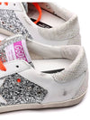 Superstar Glitter Low Top Sneakers Silver White - GOLDEN GOOSE - BALAAN 6