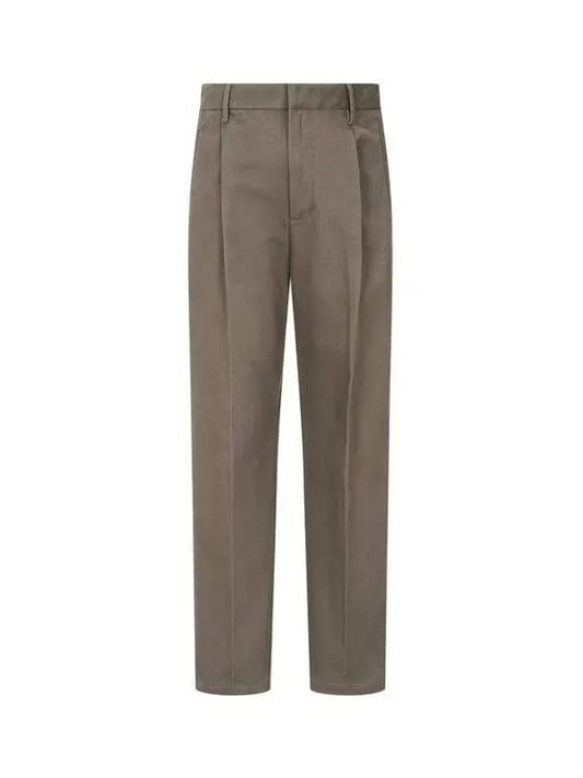 Men s One Tuck Pleated Pants Brown 271570 - EMPORIO ARMANI - BALAAN 1