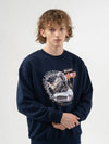 COLLAGE SWEATSHIRTS NAVY - POLYGRAM - BALAAN 4