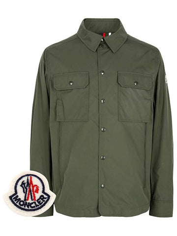 Khaki Matro Windbreaker Shirt Jacket 87D 00630 - MONCLER - BALAAN 1