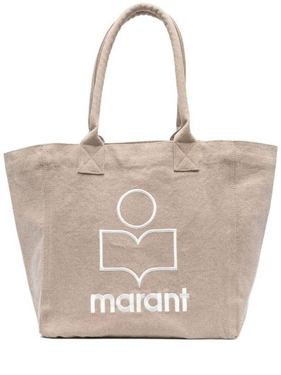 Yenky Embroidered Logo Shopper Tote Bag Beige - ISABEL MARANT - BALAAN 2