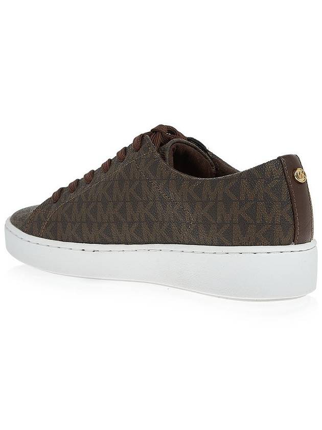 Keaton Lace-up Low Top Sneakers Brown - MICHAEL KORS - BALAAN 4