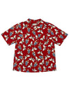 Men's Blueberry Hawaiian Shirt Red I2SS04RD - IOEDLE - BALAAN 4