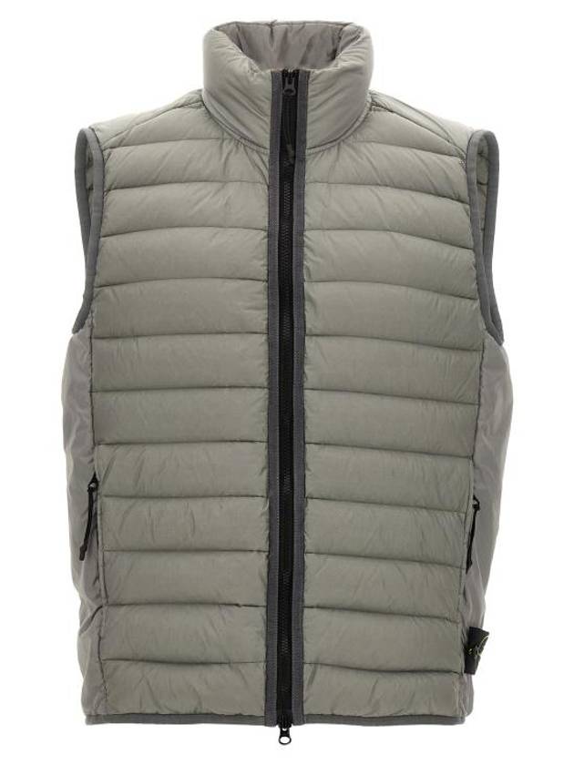 Loom Woven Chambers Recycled Nylon Down TC Vest Grey - STONE ISLAND - BALAAN 2