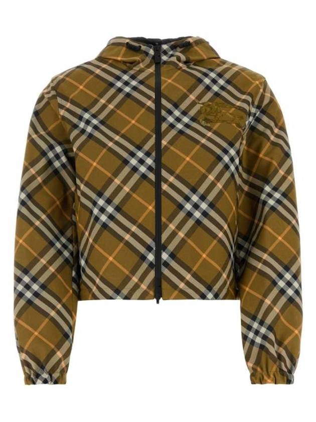 Check Zip-Up Hoodie Brown - BURBERRY - BALAAN 2