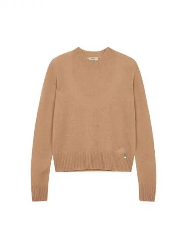 Women s Cashmere Crew Neck Sweater Brown 271312 - HERNO - BALAAN 1