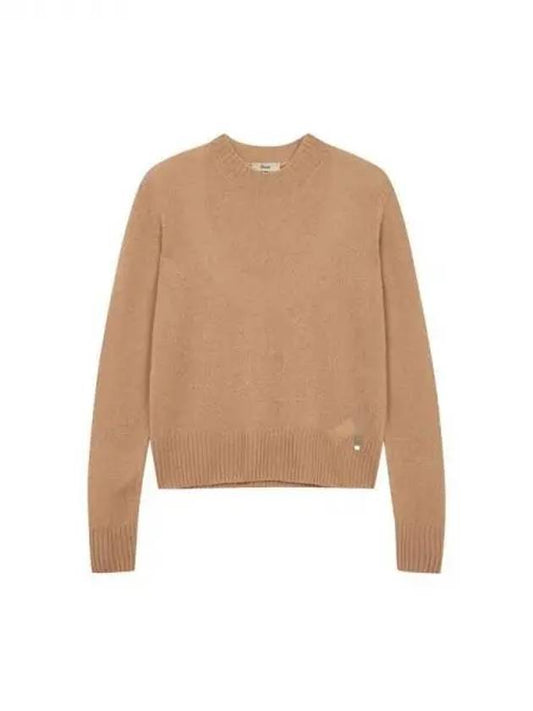 Women s Cashmere Crew Neck Sweater Brown 271312 - HERNO - BALAAN 1