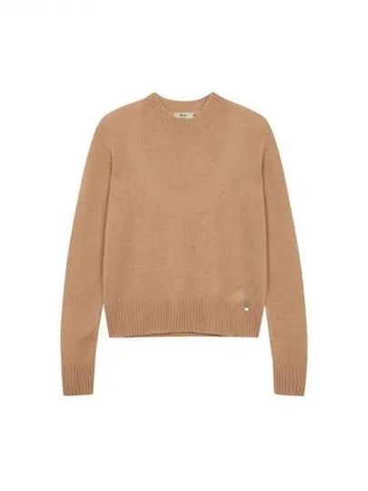 Women s Cashmere Crew Neck Sweater Brown 271312 - HERNO - BALAAN 1