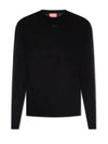 K-Vieri Logo Embroidery Sweatshirt Black - DIESEL - BALAAN 2