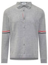 Merino Wool Armband Long Sleeve Shirt Grey - THOM BROWNE - BALAAN 2