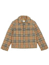 Kids Vintage Check Quilted Jacket Beige - BURBERRY - BALAAN 3