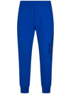 Men's Logo Print Cotton Track Pants Blue - ALEXANDER MCQUEEN - BALAAN 1