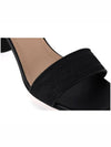 Dway Satin Sandal Heels Black - DIOR - BALAAN 7