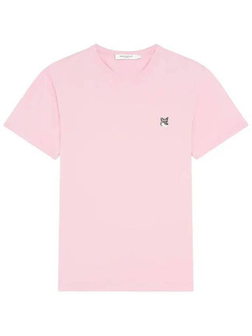 Grey Fox Head Patch Classic Short Sleeve T-Shirt Dusty Rose - MAISON KITSUNE - BALAAN 1