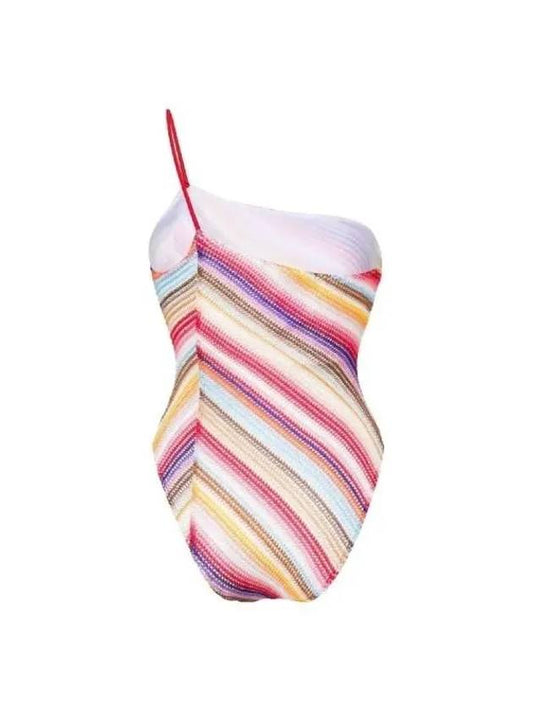 Multicolor one shoulder swimsuit MS24SP0D BR00UWS4158 - MISSONI - BALAAN 2