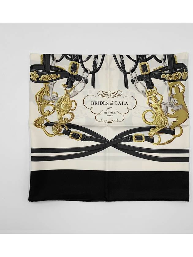 Brides de Gala Forever Silk Scarf Noir - HERMES - BALAAN 6