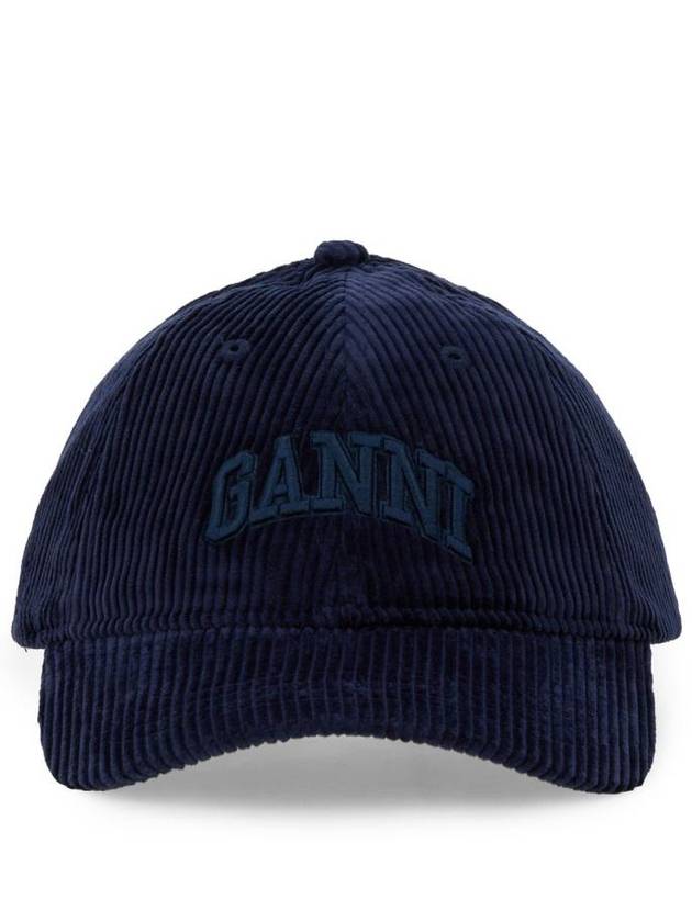 Ganni Baseball Hat With Logo - GANNI - BALAAN 1