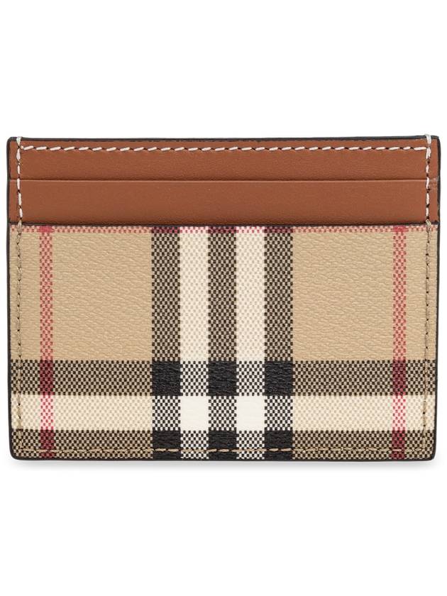 Check Card Wallet Beige - BURBERRY - BALAAN 2