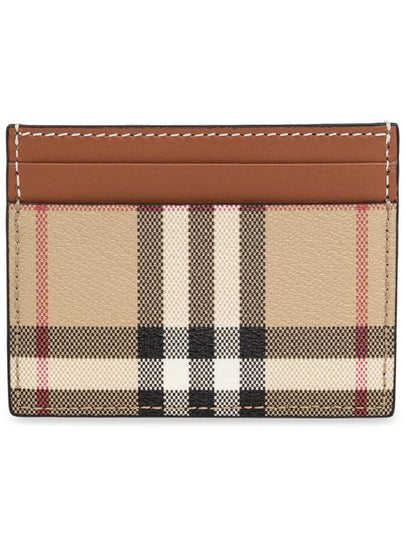 Check Card Wallet Beige - BURBERRY - BALAAN 2