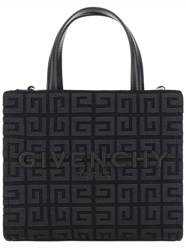 G Logo Small Canvas Tote Bag Black - GIVENCHY - BALAAN 3