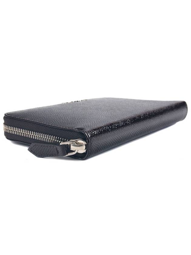 Zipper Leather Long Wallet Black - GIVENCHY - BALAAN 4