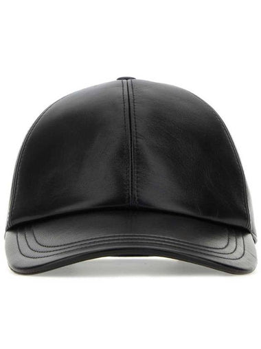 Logo Detail Ball Cap Black - PRADA - BALAAN 1