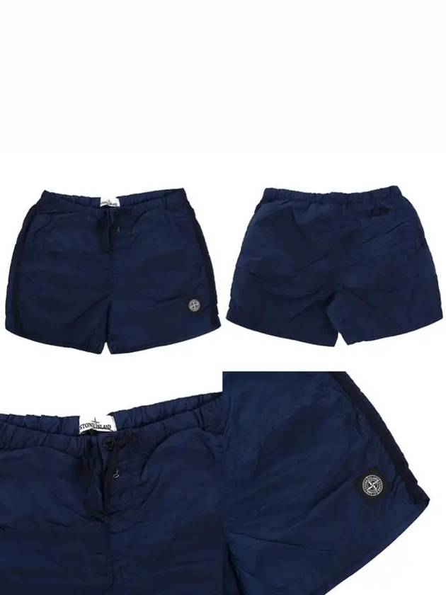 Logo swim pants navy 7015B0643 - STONE ISLAND - BALAAN 3