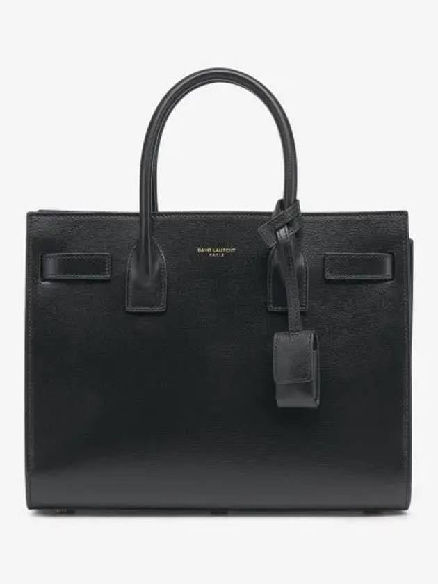 Sac De Jour Small Smooth Leather Baby Tote Bag Black - SAINT LAURENT - BALAAN 2