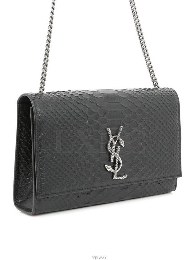 Black Kate Python Chain Shoulder Crossbag 419374 - SAINT LAURENT - BALAAN 3