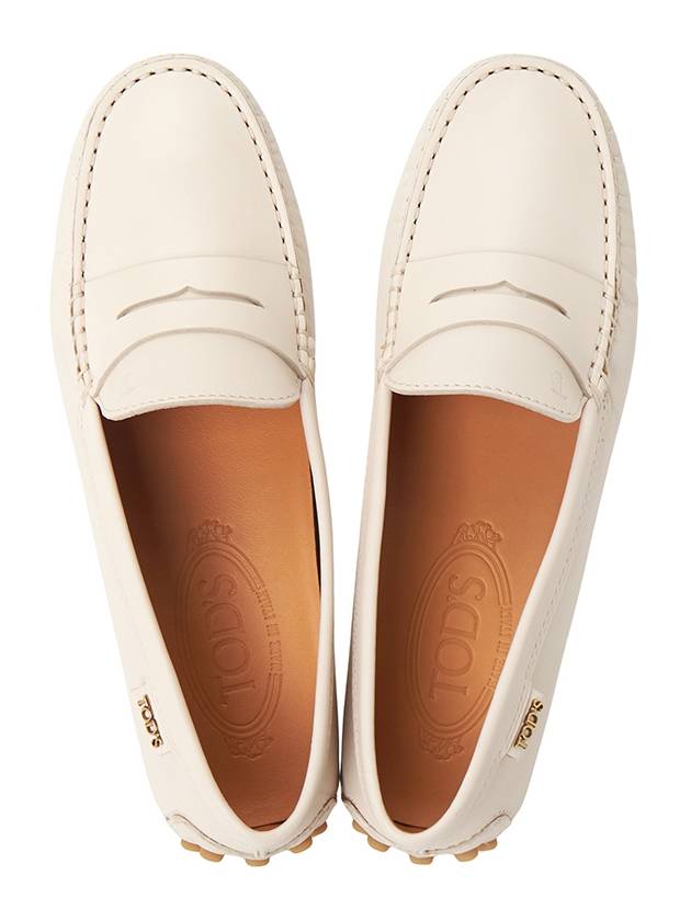 Gommino Driving Shoes Off White - TOD'S - BALAAN 3