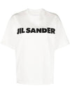 Logo T-Shirt Porcelain - JIL SANDER - BALAAN 2