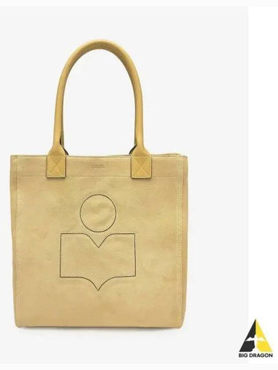 Yenky Logo Small Suede Tote Bag Yellow - ISABEL MARANT - BALAAN 2