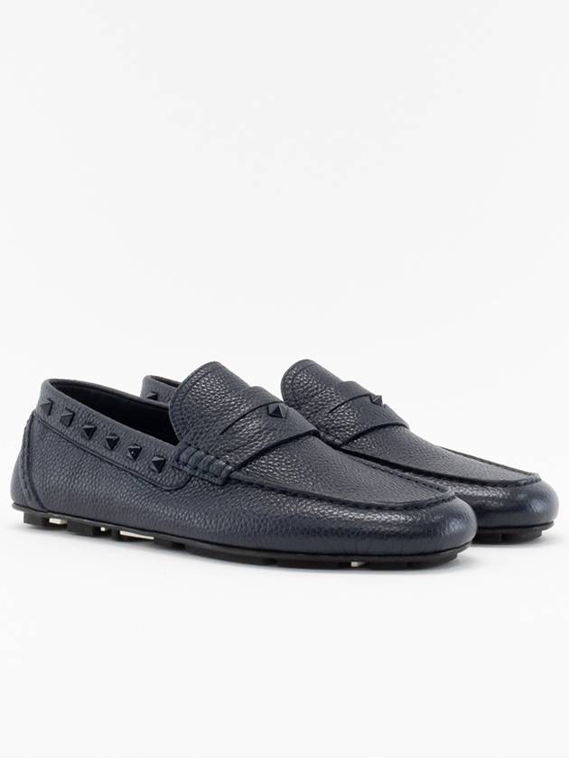 Rockstud Men s Loafers EU Size Navy SY2S0B75WVCM30 - VALENTINO - BALAAN 5