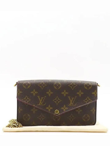 M61276 Monogram Canvas Pochette Felicie Wallet Clutch and Crossbag - LOUIS VUITTON - BALAAN 1