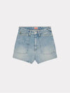 Women s Stone Washed Denim Short Pants FD52DS2246B3 DY - KENZO - BALAAN 1