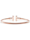 Tiffany T wire bracelet rose gold motherofpearl 63958336 - TIFFANY & CO. - BALAAN 4