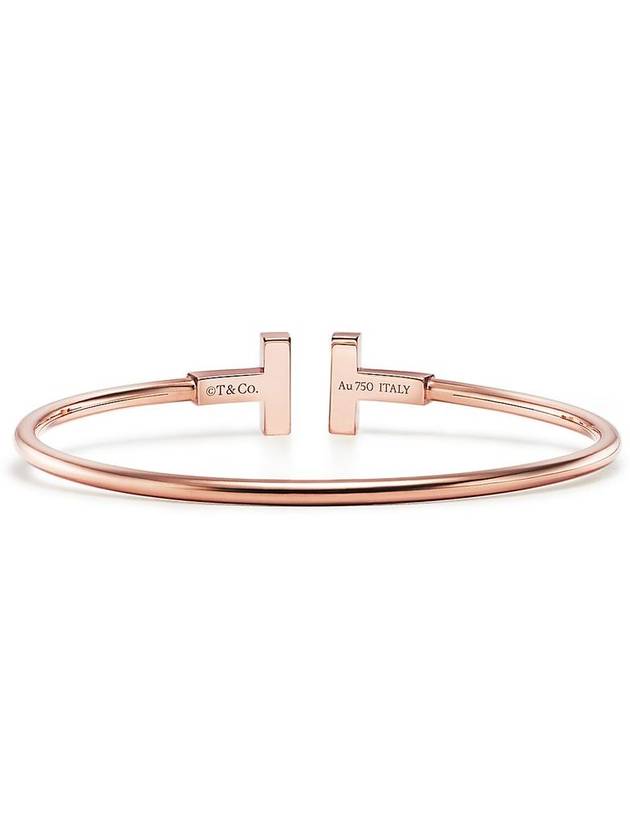 Tiffany T wire bracelet rose gold motherofpearl 63958336 - TIFFANY & CO. - BALAAN 4