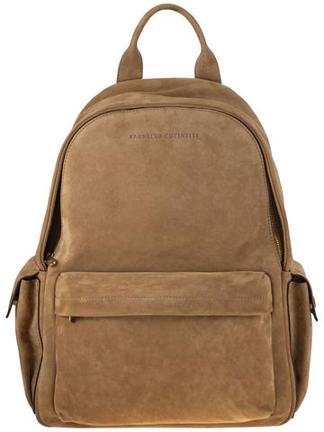 Suede backpack - BRUNELLO CUCINELLI - BALAAN 1