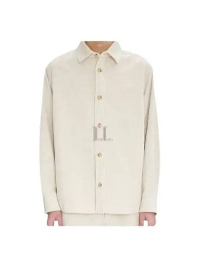 Bobby Corduroy Long Sleeve Shirt Ecru - A.P.C. - BALAAN 2