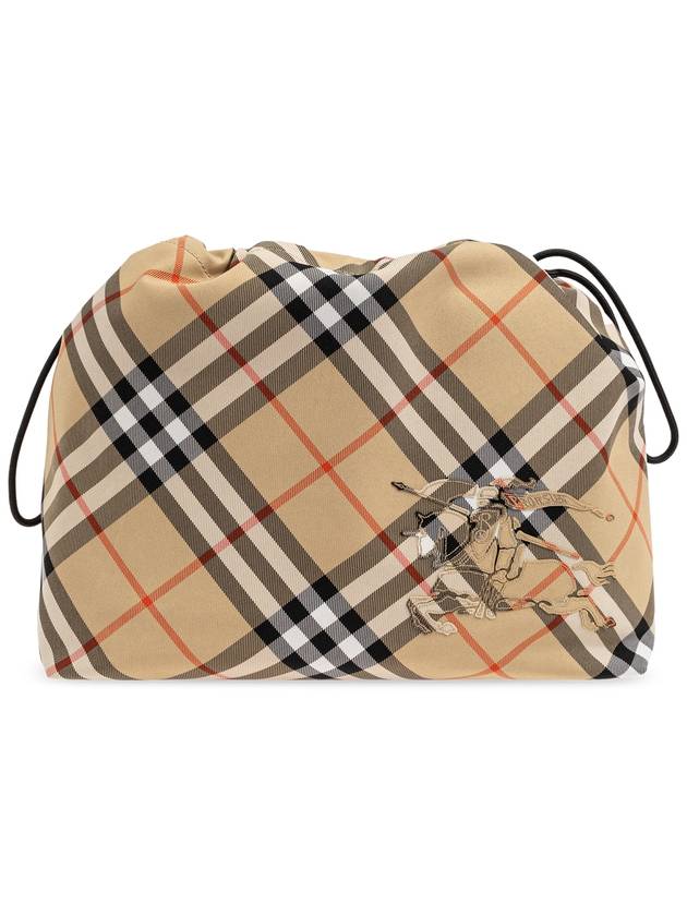 Check Pouch Bag Sand - BURBERRY - BALAAN 2