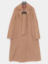 Cles Wool Cashmere Single Coat Camel - MAX MARA - BALAAN 3