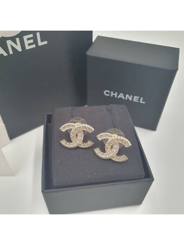 Metal Earrings Diamantes & Gold Crystal - CHANEL - BALAAN 5