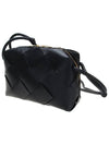 Cassette Intrecciato Small Cross Bag Black - BOTTEGA VENETA - BALAAN 3