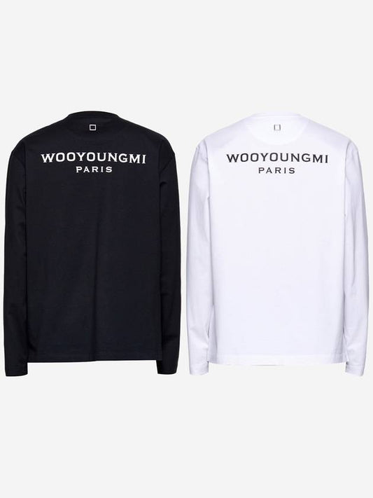 Cotton Long Sleeve T Shirt Black - WOOYOUNGMI - BALAAN 2