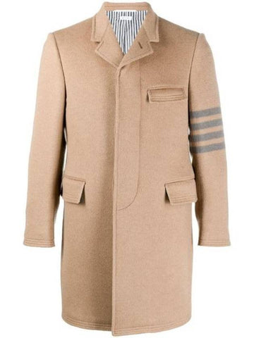 Hair Engineer 4 Bar Classic Chesterfield Single Coat Camel - THOM BROWNE - BALAAN 1