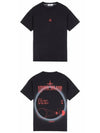 Solar Eclipse Short Sleeve T-Shirt  Black - STONE ISLAND - BALAAN 5