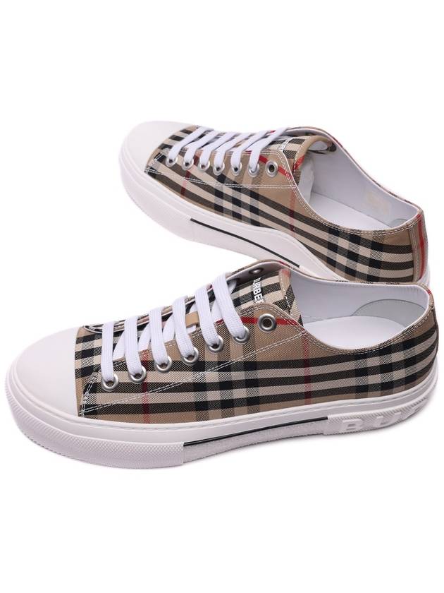 Vintage Check Cotton Sneakers Archive Beige - BURBERRY - BALAAN 7